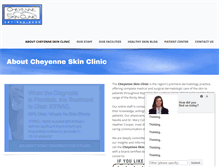 Tablet Screenshot of cheyenneskinclinic.com